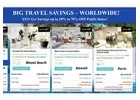 Get huge discounts with our exclusive travel savings program.